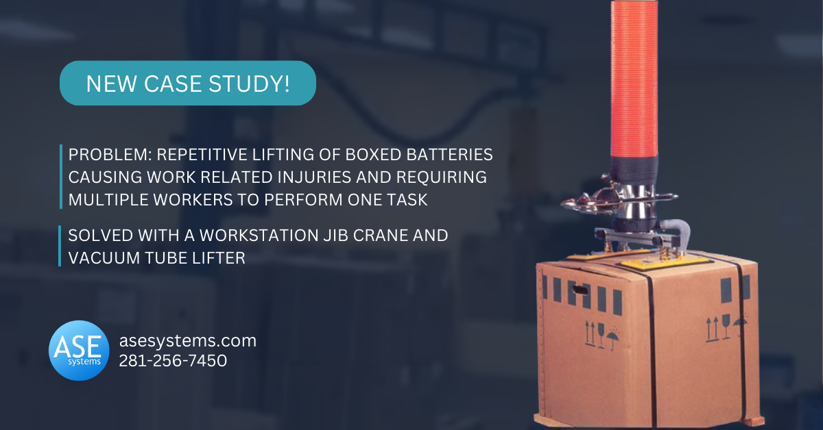 Repetitive Lifting of Boxed Batteries for Palletizing