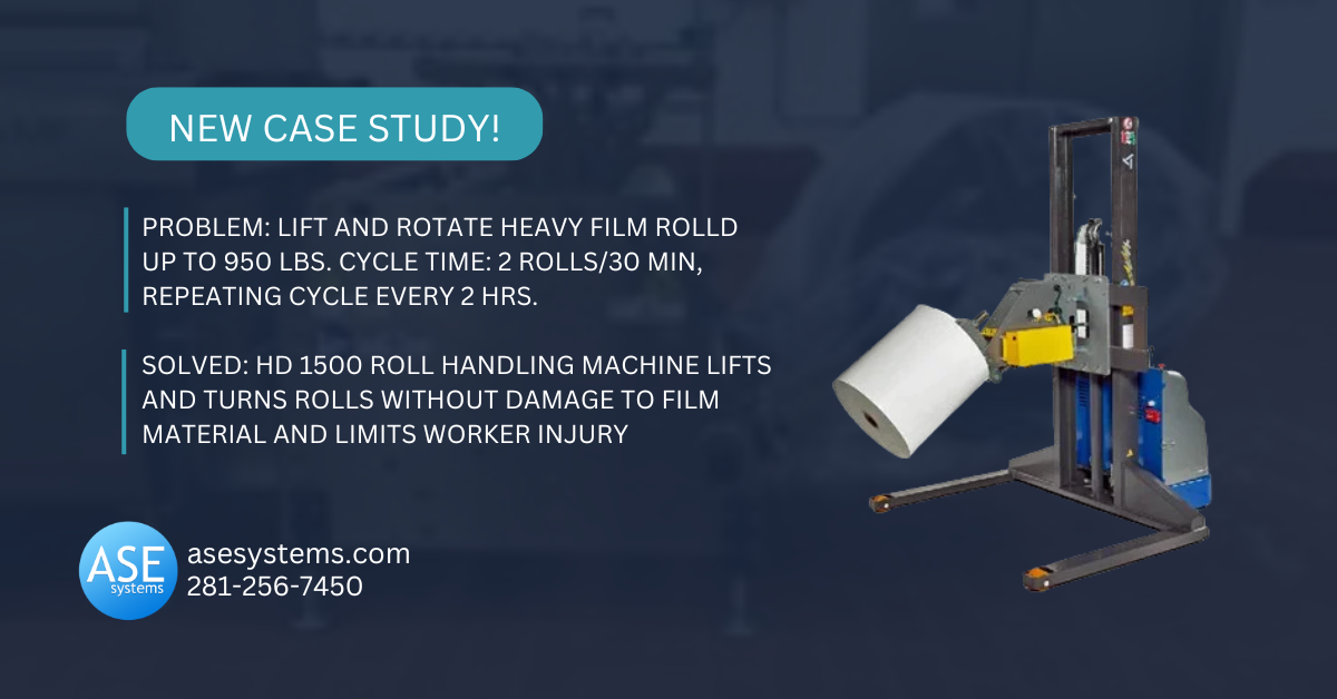 Safely Lift and Turn Heavy Rolls Without Product Damage