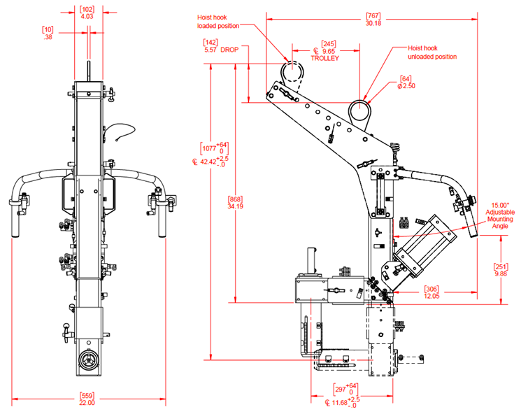 Hoist Based Roll Handling PRT 330